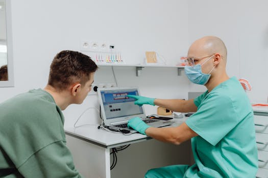 image of healthcare professional interacting with a patient