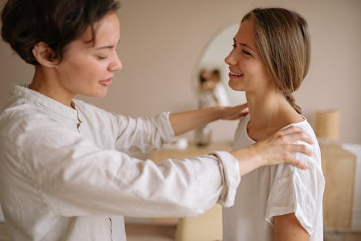 healthcare professional engaging in mindfulness