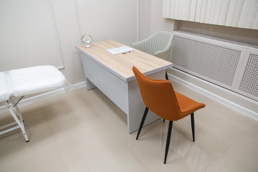 comfortable workspace for healthcare professionals