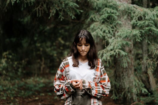 serene outdoor scene for mindfulness