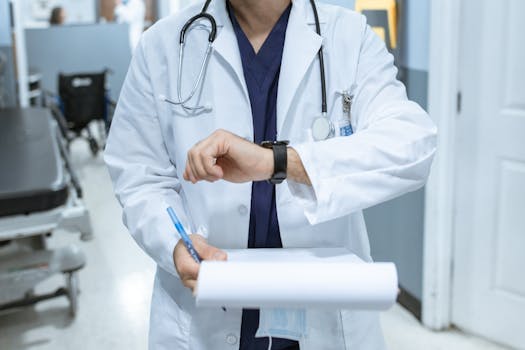 Busy emergency room filled with patients