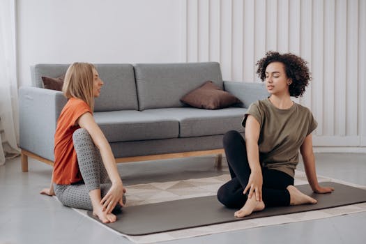 healthcare worker practicing mindfulness